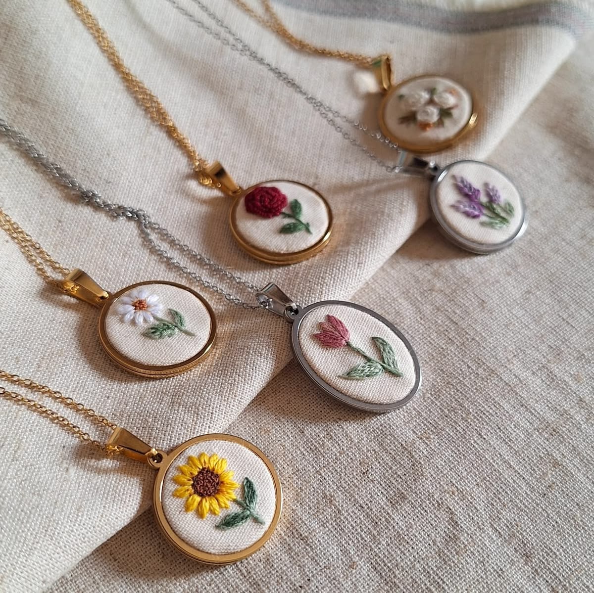 Petal Stories Floral Pendant Necklace